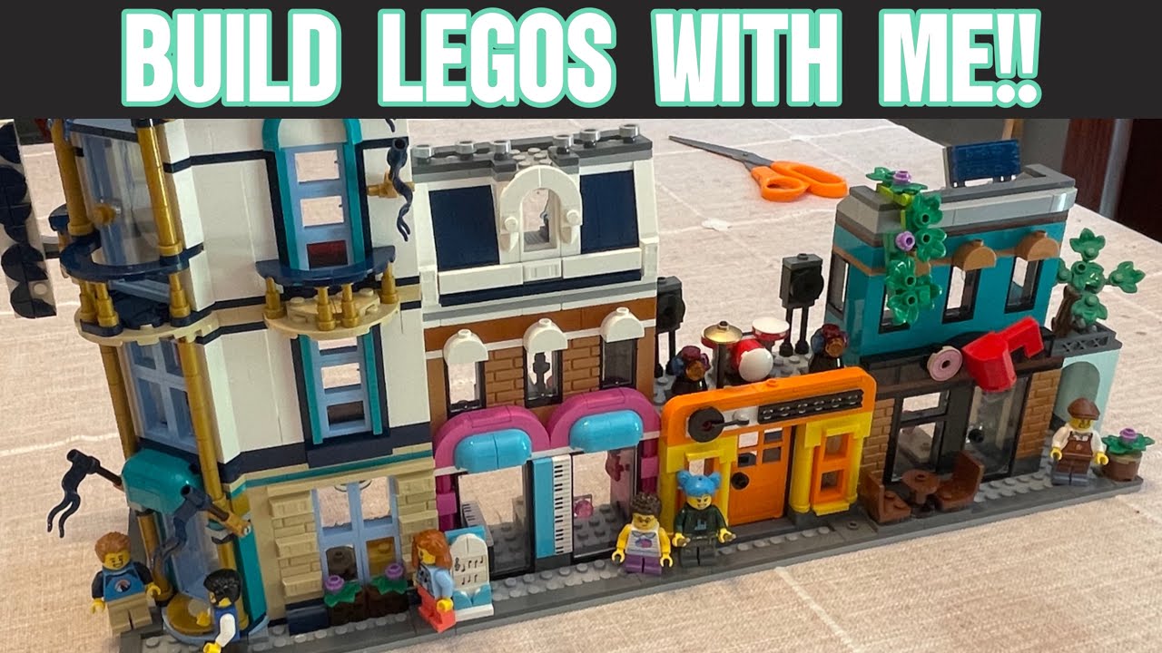 BUILD A LEGO SET WITH ME!!!😄 (Building Lego Creator “Main Street” Lego Set!)