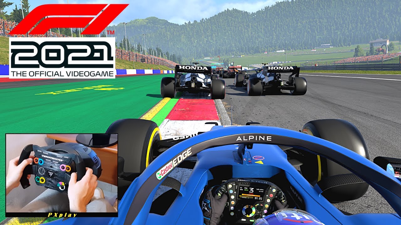 F1 2021 - 25% Race at Red Bull Ring with Alpine (w/steering wheel) | Thrustmaster T300