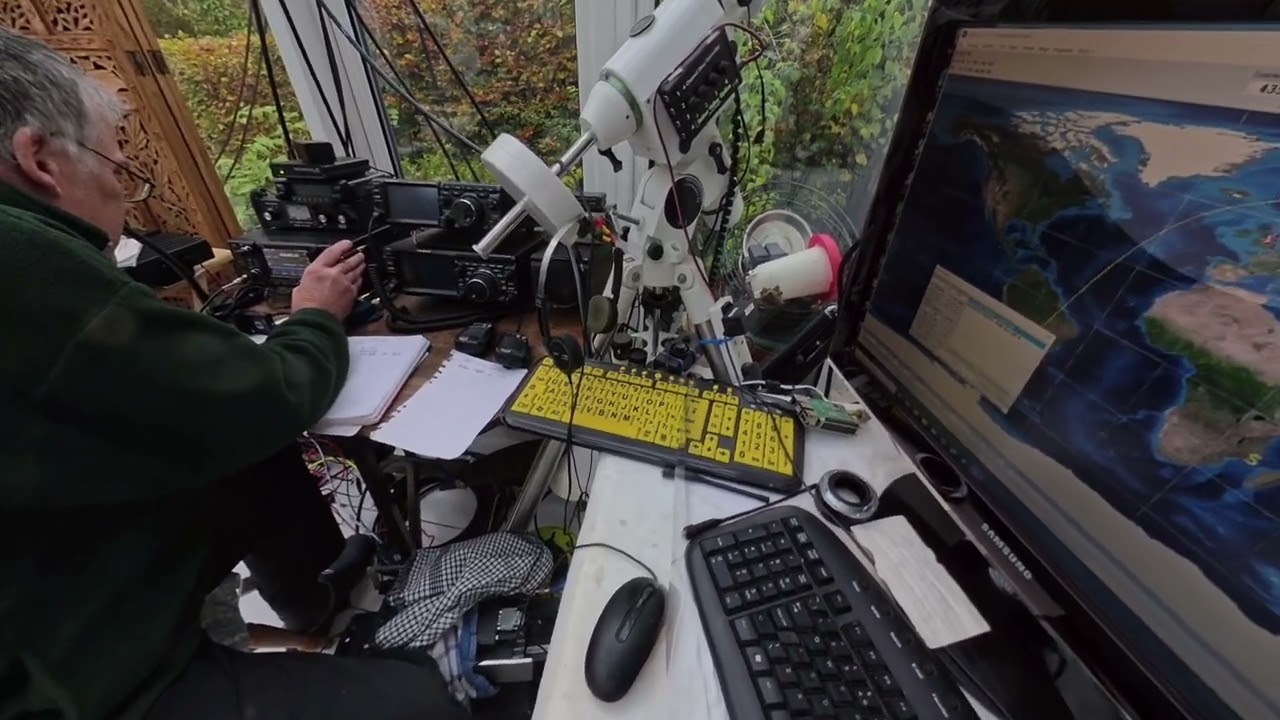 A few contacts via the RS44 and SO50 satellites