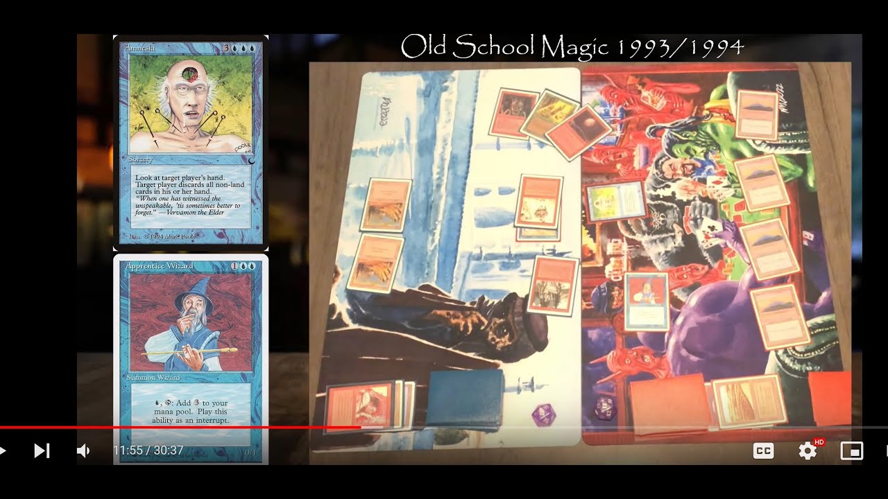 Old School Magic the Gathering | Apprentice Wizard vs Goblin King | 1993/1994
