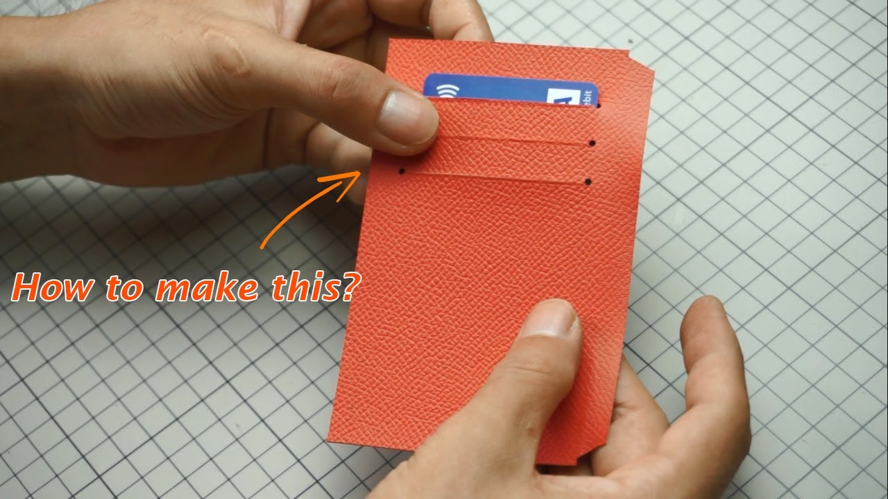 [2] [Leather Craft Tips And Tricks] How To Make Leather Wallet Card Slots | Type 1