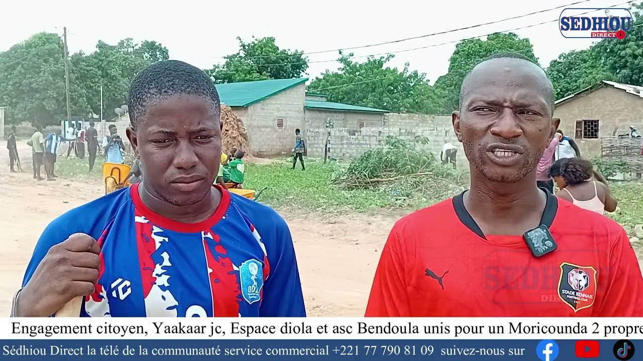 Sédhiou: Yaakaar jc, Espace diola et ASCD Bendoula unis pour un Moricounda 2 propre.
