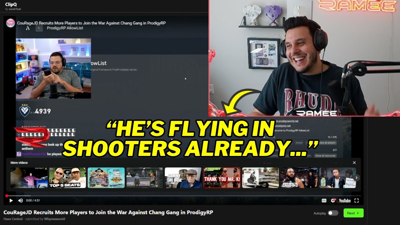 Ramee Reacts to Courage Joining Prodigy RP and More! | Prodigy 2.6 | GTA | CG