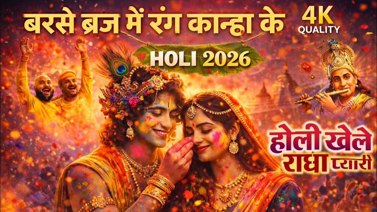 🌸🙏 राधा कृष्ण होली भजन | Divine Holi Bhajan 2026 | Vrindavan Holi Special 🙏🌸