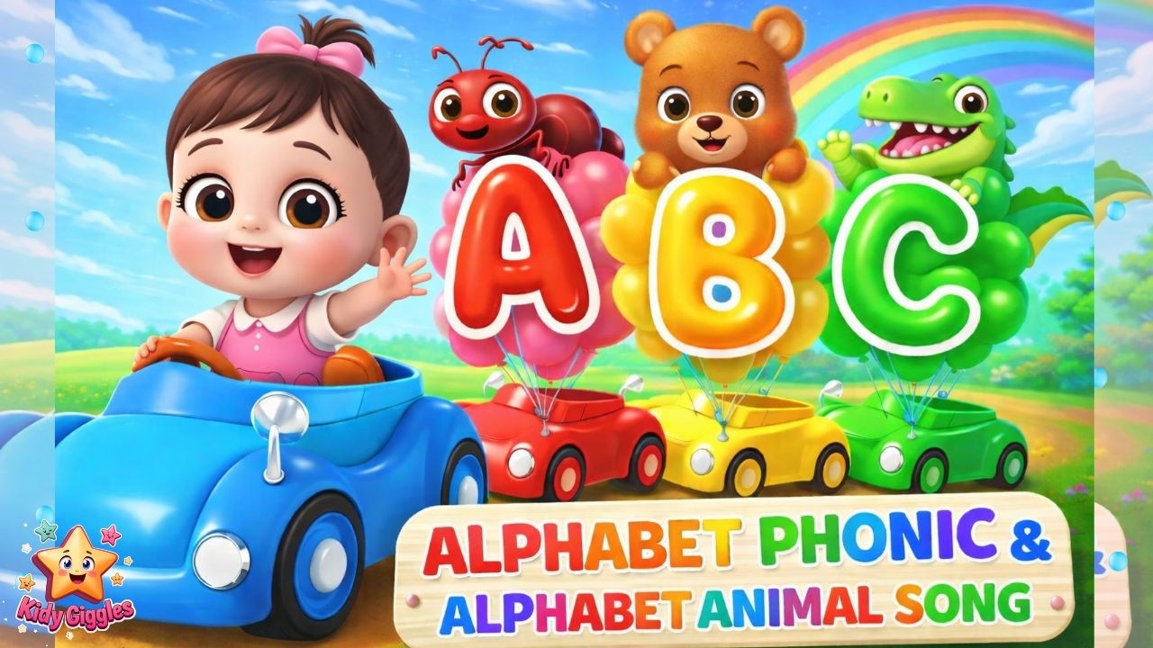 ABC Song for Toddlers | Animal Alphabet & Phonics Learning Video | Kindergarten song