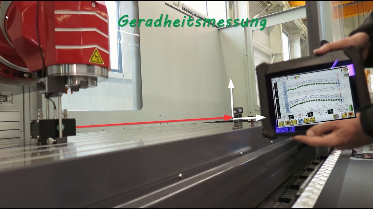 Straightness measurements with the ProLine 10 laser system