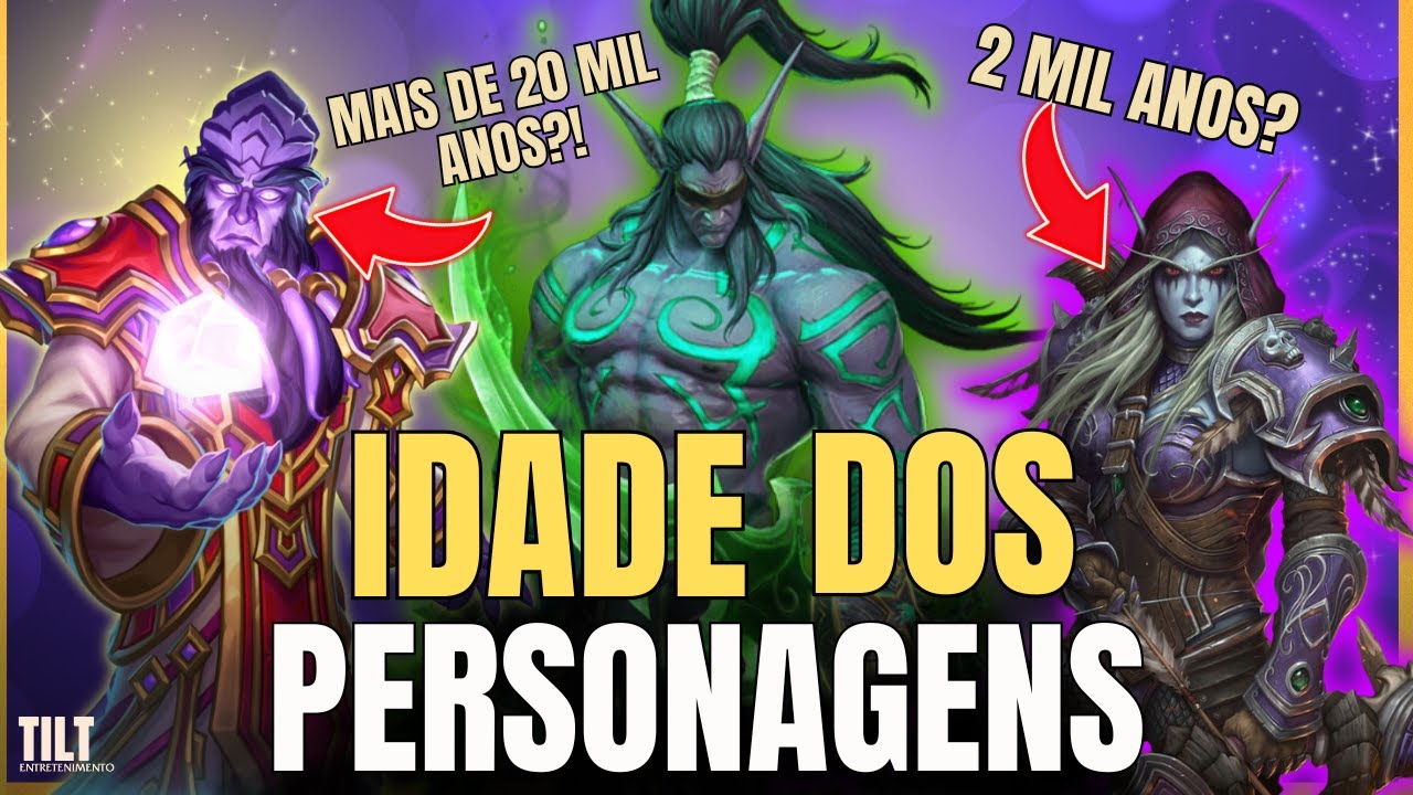 QUÃO VELHOS SÃO OS PERSONAGENS DE WORLD OF WARCRAFT?