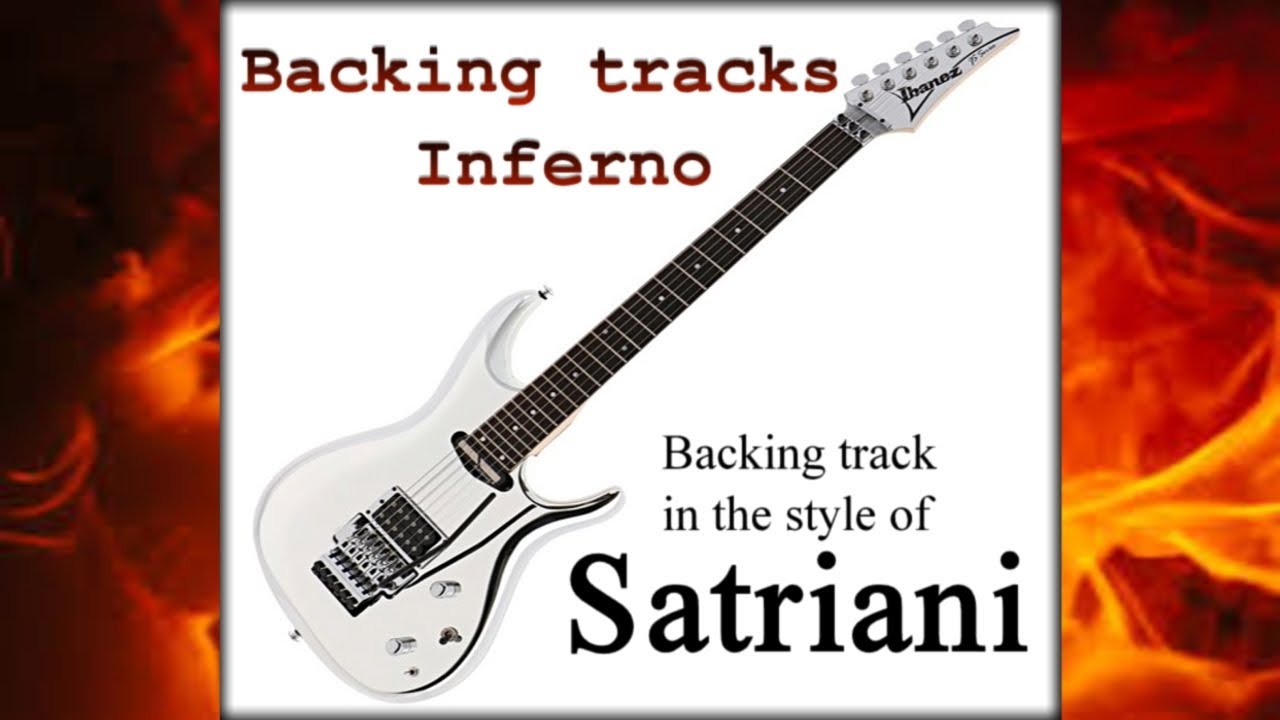 Rock backing track in A minor - Satriani style