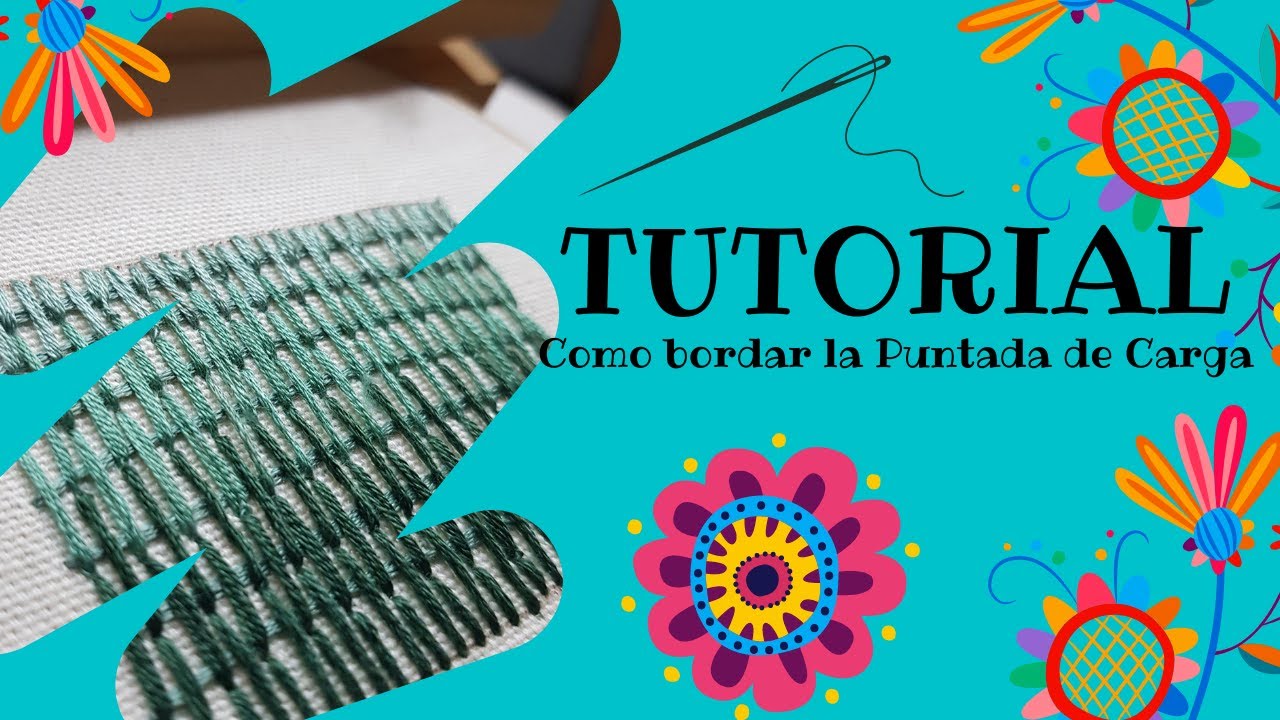 Puntada fácil para rellenar espacios grandes en el bordado