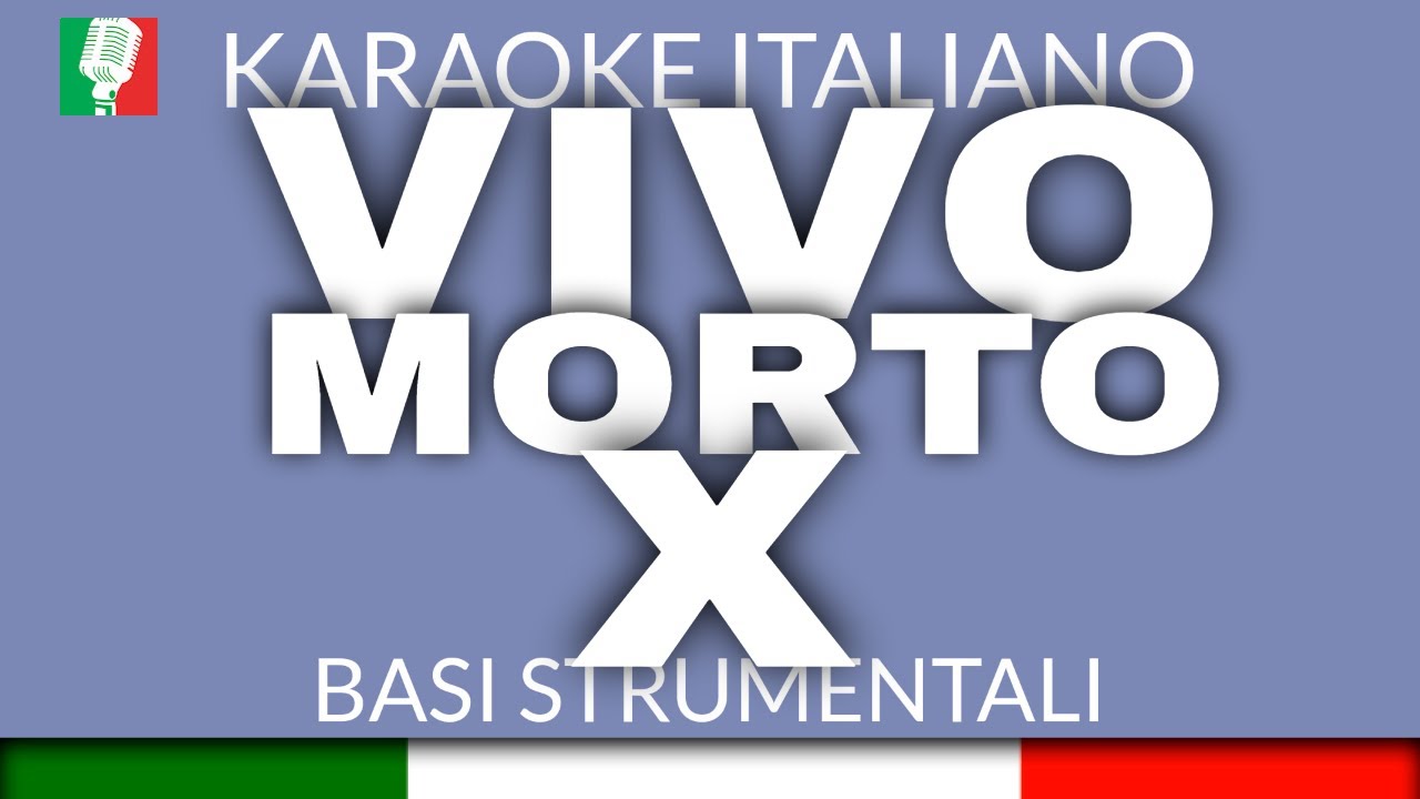 LIGABUE - VIVO, MORTO O X (KARAOKE STRUMENTALE) [base karaoke italiano]🎤