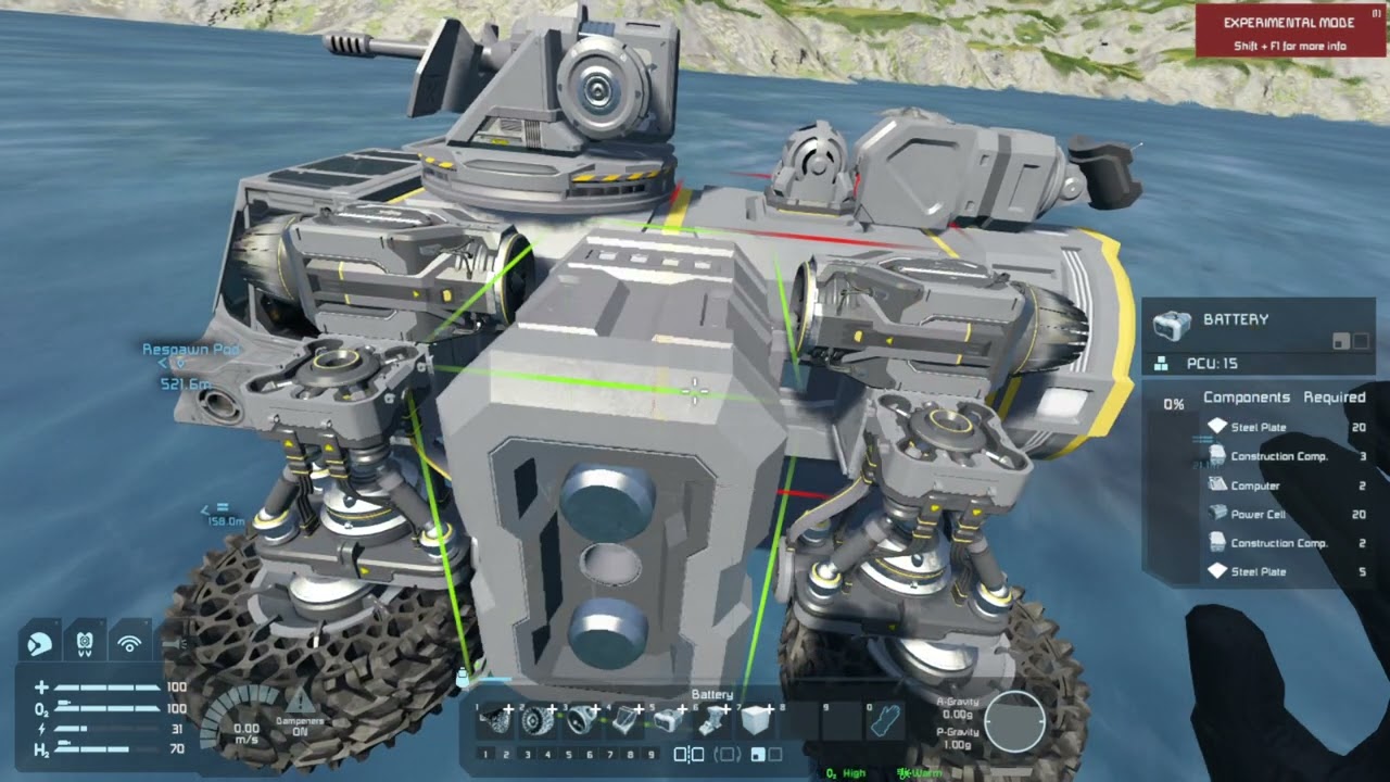 How to build a Hovercraft in Space Engineers!