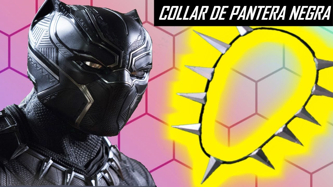 COMO HACER EL COLLAR DE PANTERA NEGRA / BLACK PANTHER NECKLACE facil y rapido - tutorial Carlos Te