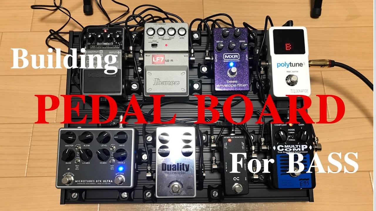 Building Bassist Pedal Board!! Aclam Guitars Smart Track XS2. ベーシストエフェクトボード紹介