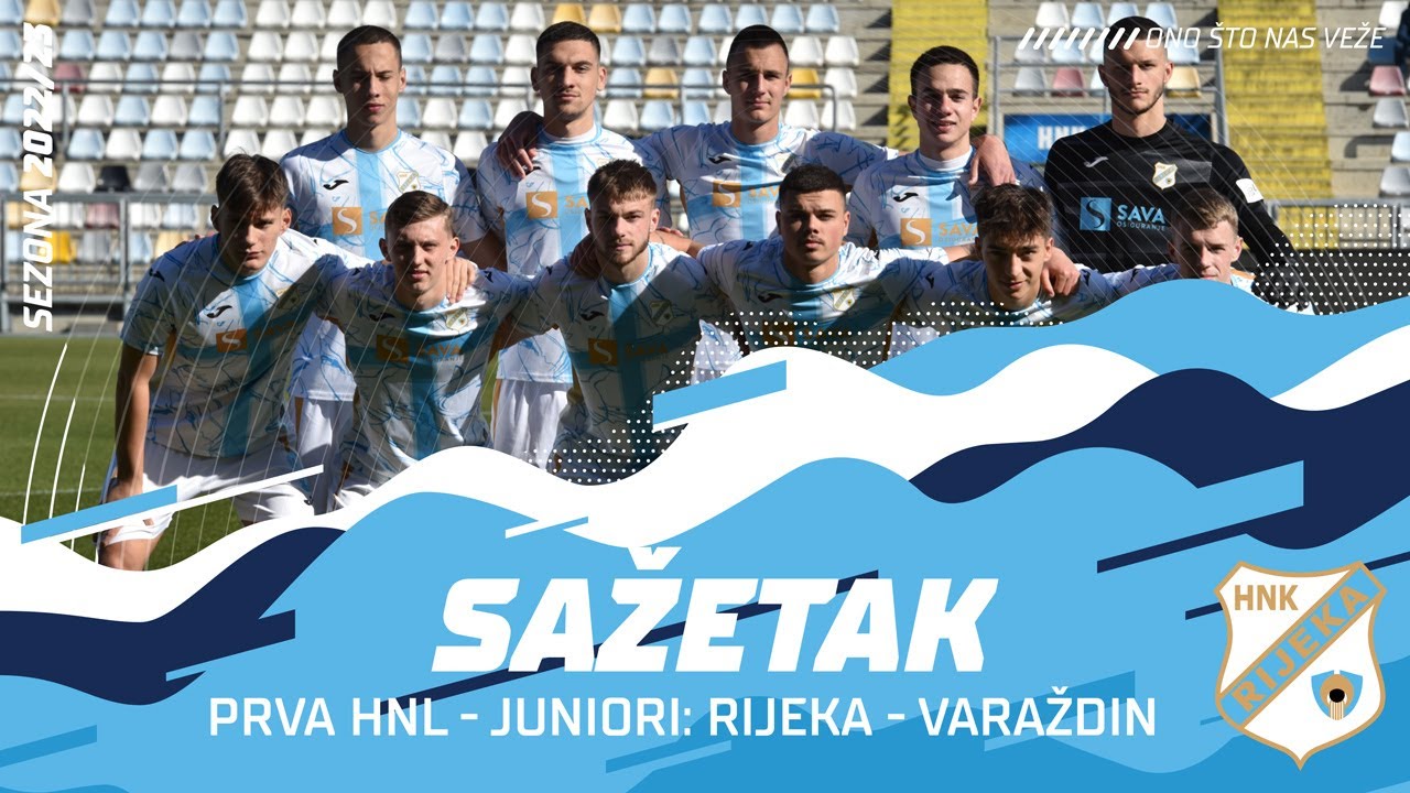 Prva HNL - juniori: Rijeka - Varaždin 0:3, sažetak (2022./2023)