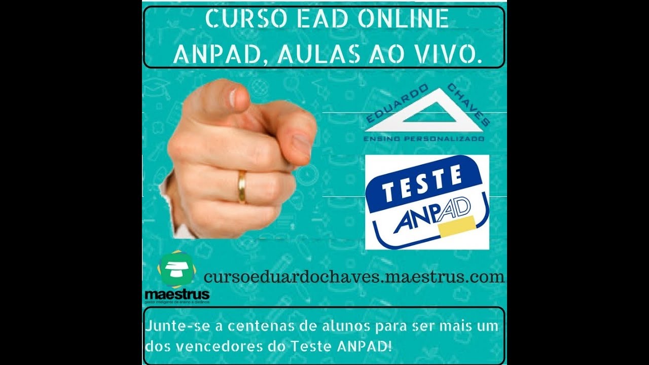 Curso EAD ANPAD Online + Concursos- Produto Not&aacute;vel