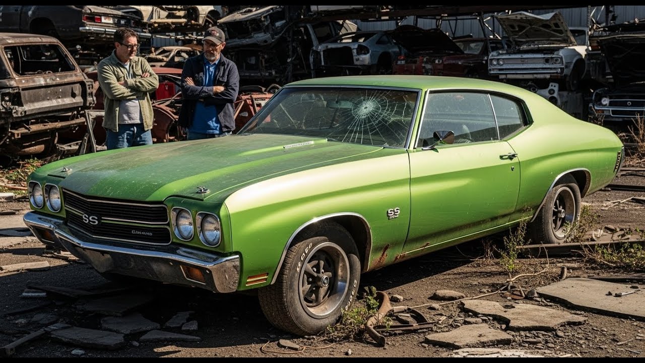 ASMR Car Restoration: Abandoned Bright Green 1970 Chevrolet Chevelle SS Rebuilt from Ruins