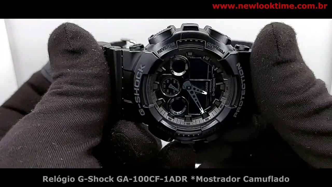 Relógio G-Shock GA-100CF-1ADR *Mostrador Camuflado
