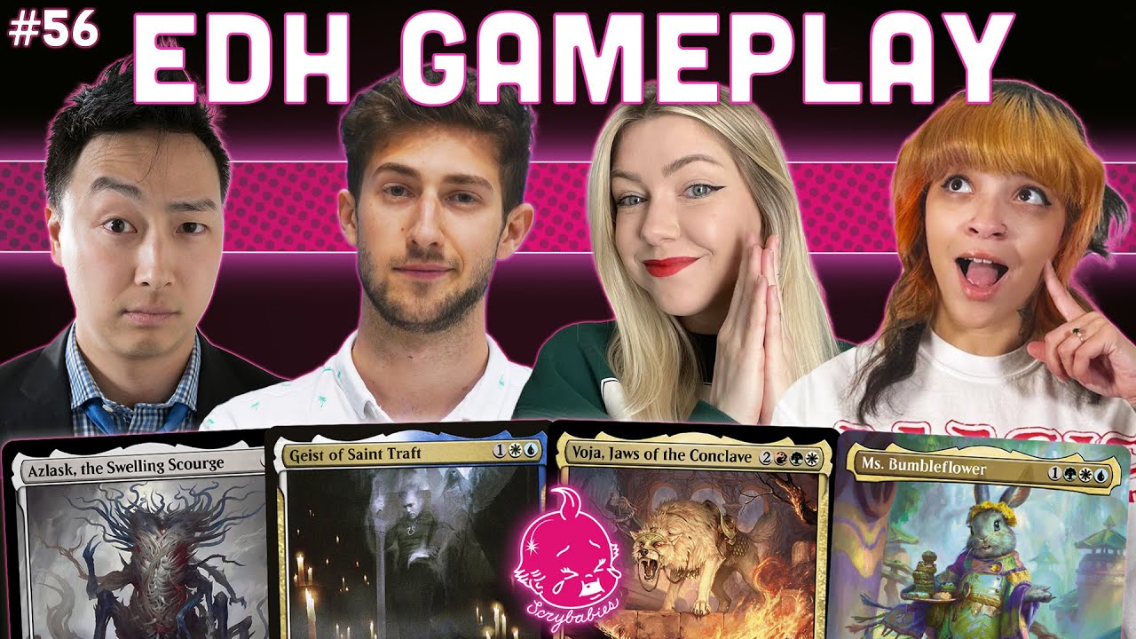 Big Bad Bunnies & Mighty Morphin Cards! | Azlask | Geist | Voja | Ms.Bumbleflower | MTG EDH Gameplay