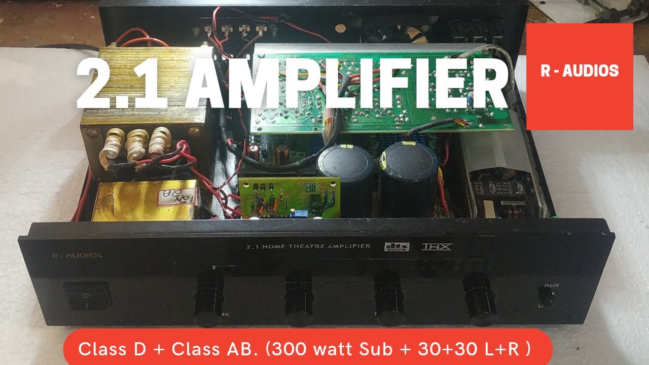 2.1 Amplifier  with Class D &  Class AB Combination