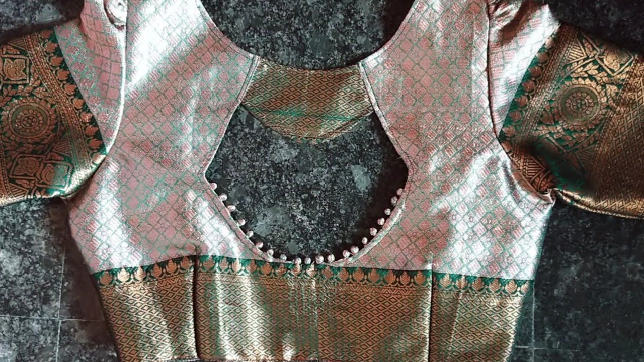 ಬ್ಲೌಸ್ ಡಿಸೈನ್ ಕಟಿಂಗ್ ಮತ್ತು ಸ್ಟಿಚಿಂಗ್// Blouse back neck design making