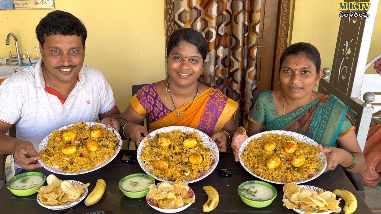 Egg Biryani Thindi Poti #Eating Challenge#86 || Thindi Poti#MKTV Greetings