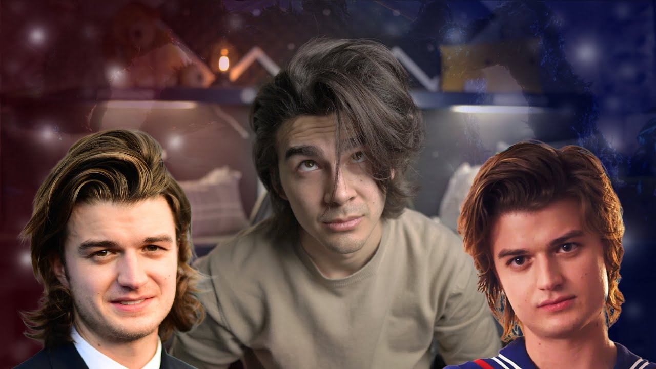 trying to style my hair like Joe Keery from Stranger Things