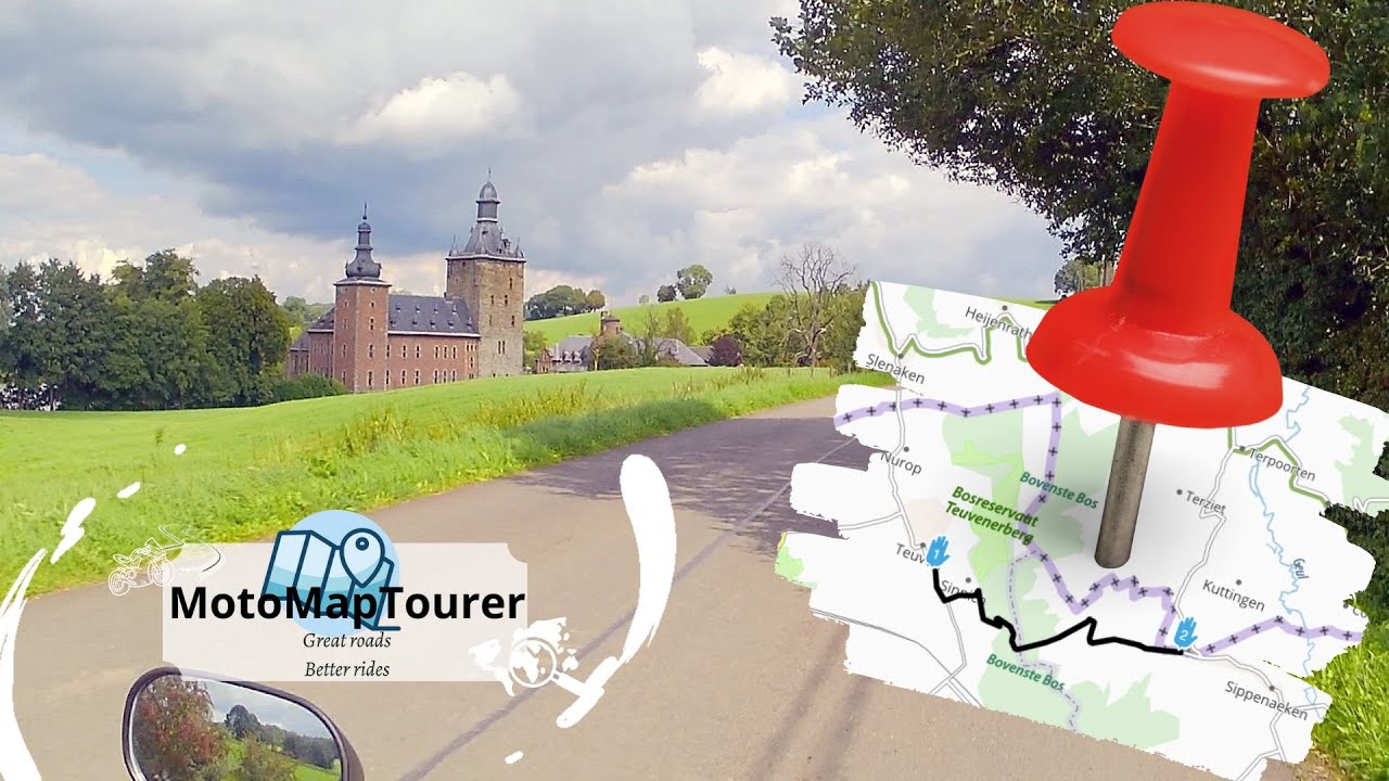 Best scenic routes Belgium - Great road and panoramic view on my motorcycle trip in Voeren