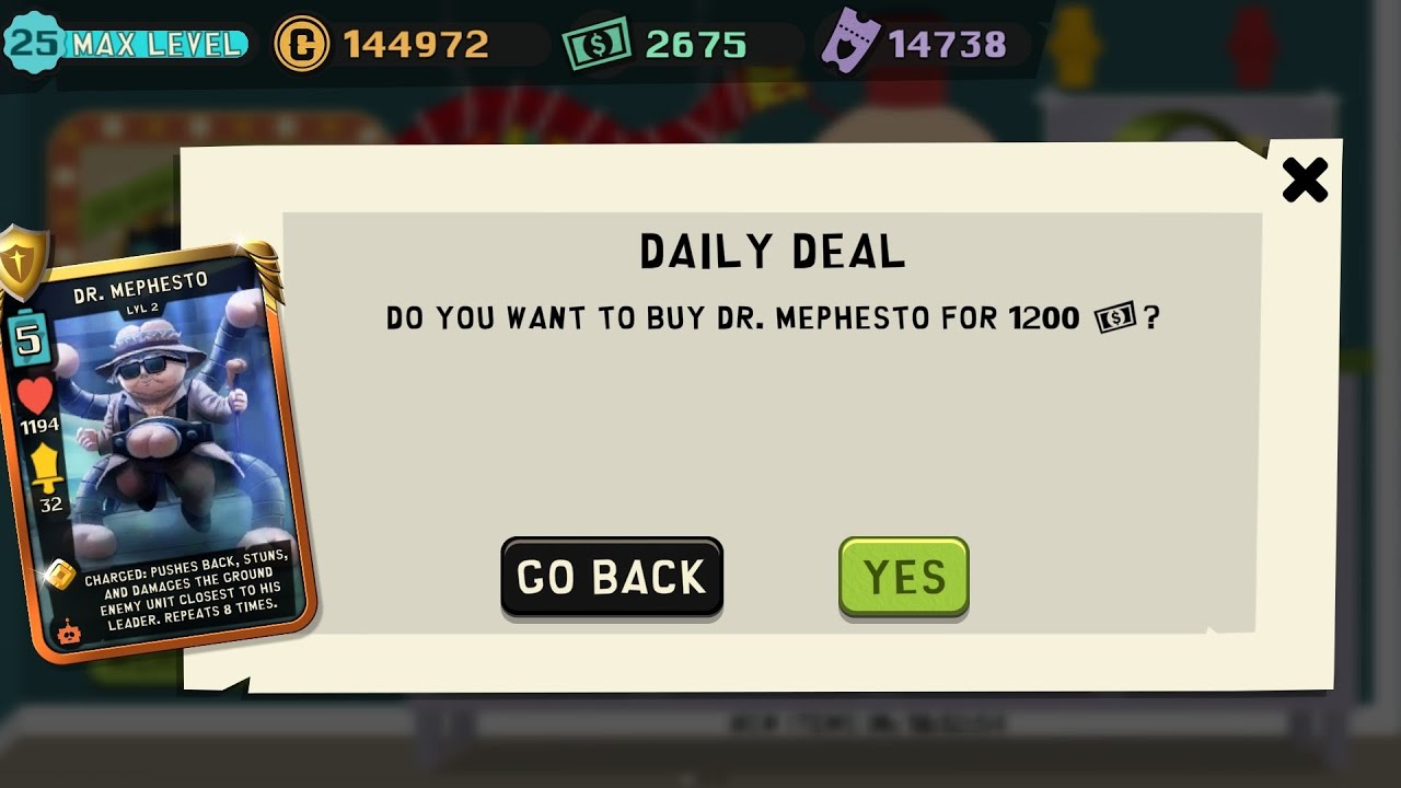 Level 3 Dr. Mephesto South Park Phone Destroyer