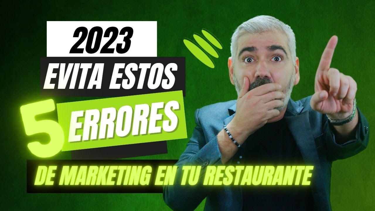 5 errores de marketing que están hundiendo tu restaurante