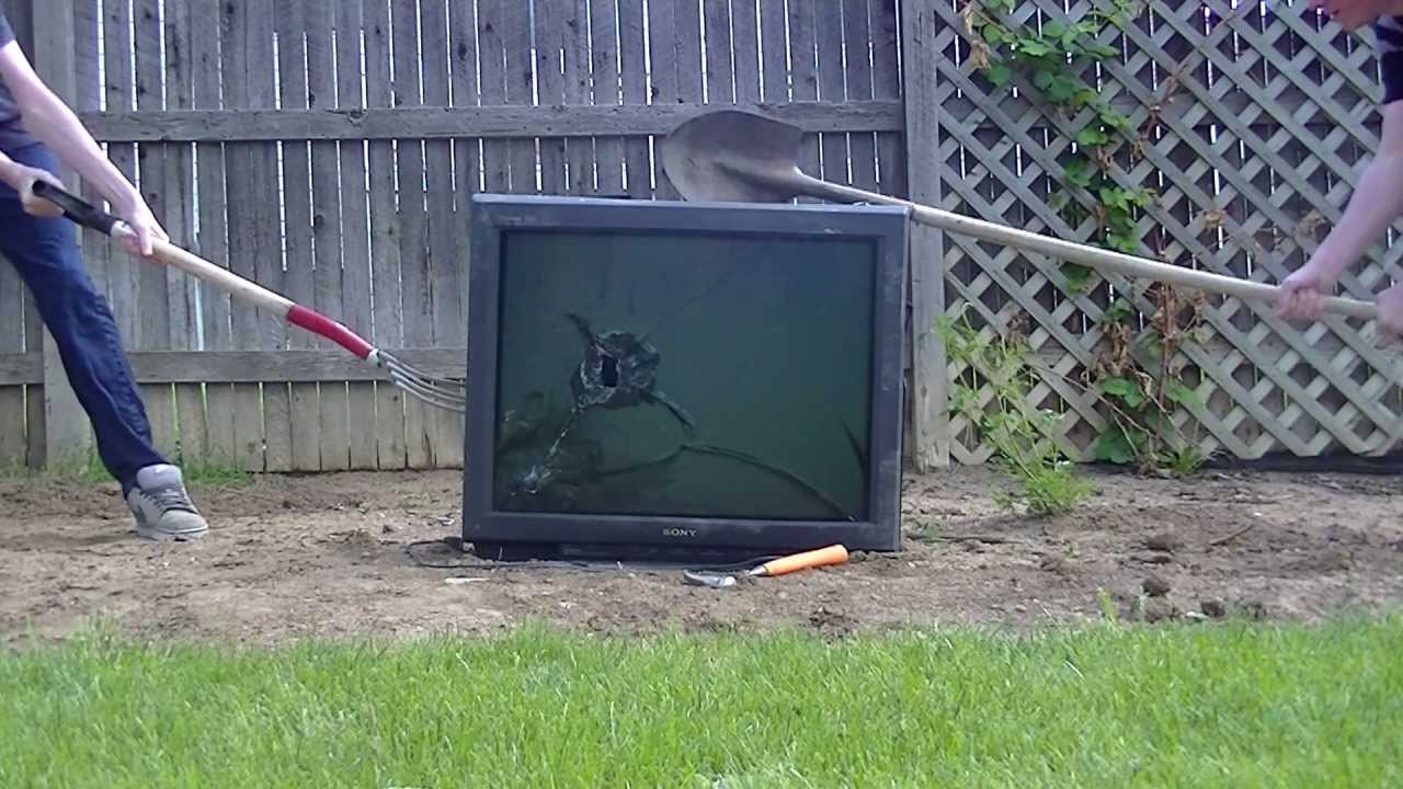 Destroying A TV