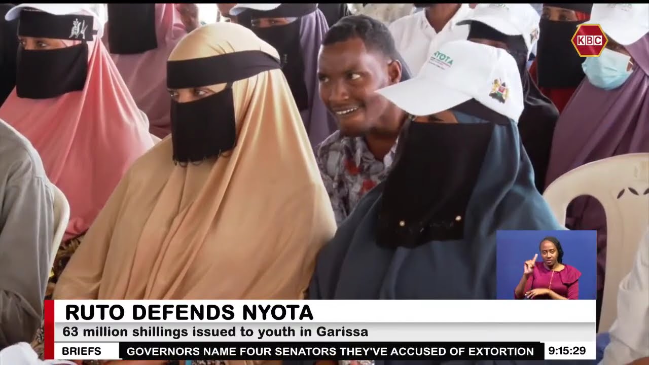 Youth from Garissa receive NYOTA money