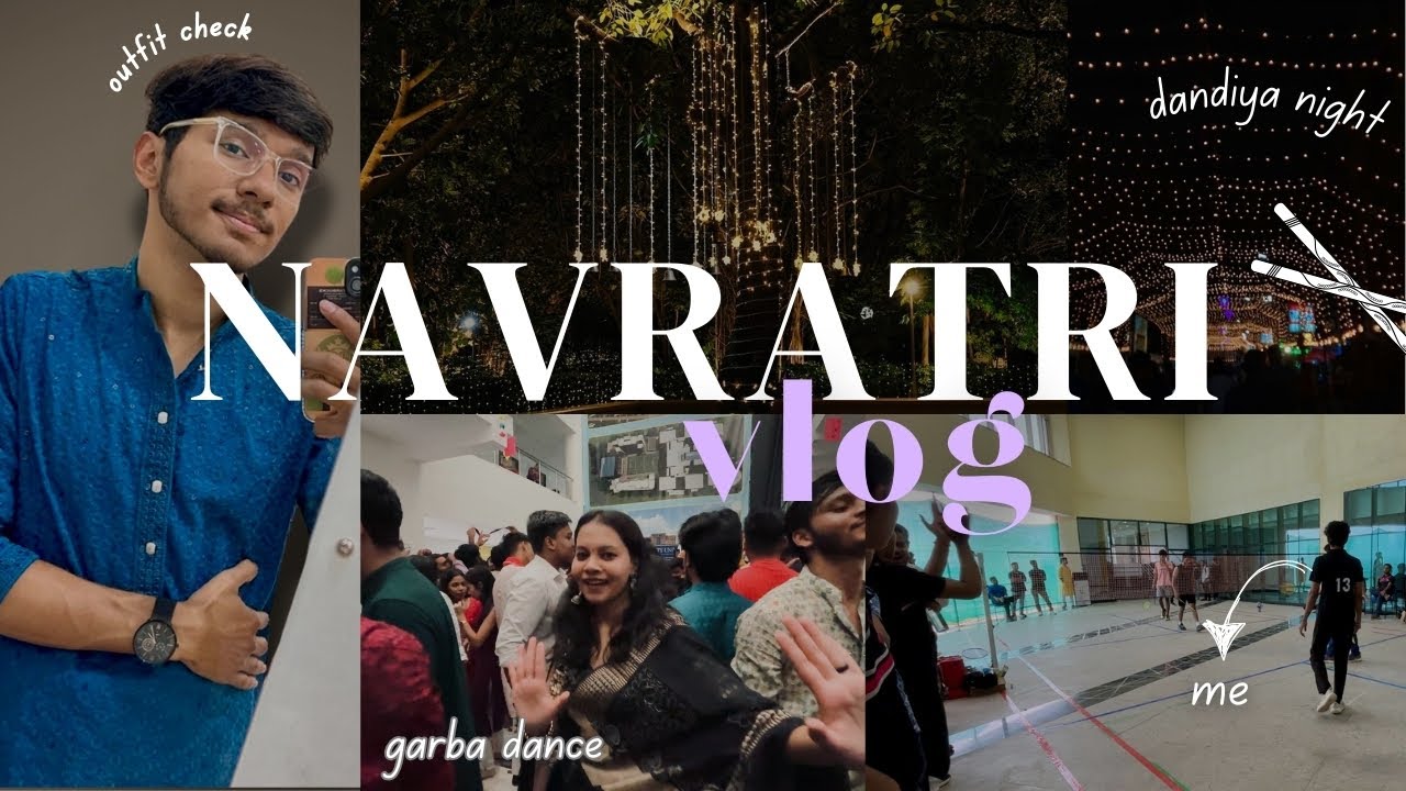 Navratri 2024 💃🏻 +  Badminton Finals 🏆 Vlog | Dandiya Night 🪩