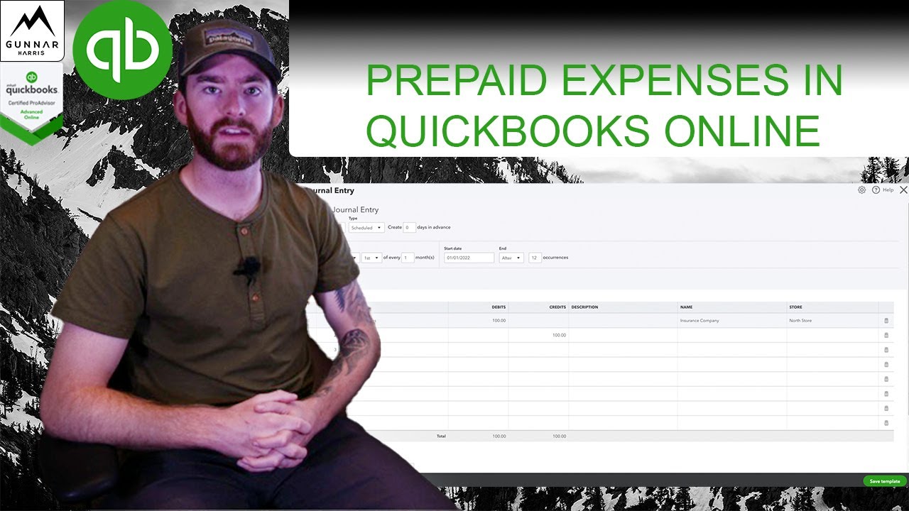 How To Enter Prepaid Expenses into QuickBooks Online