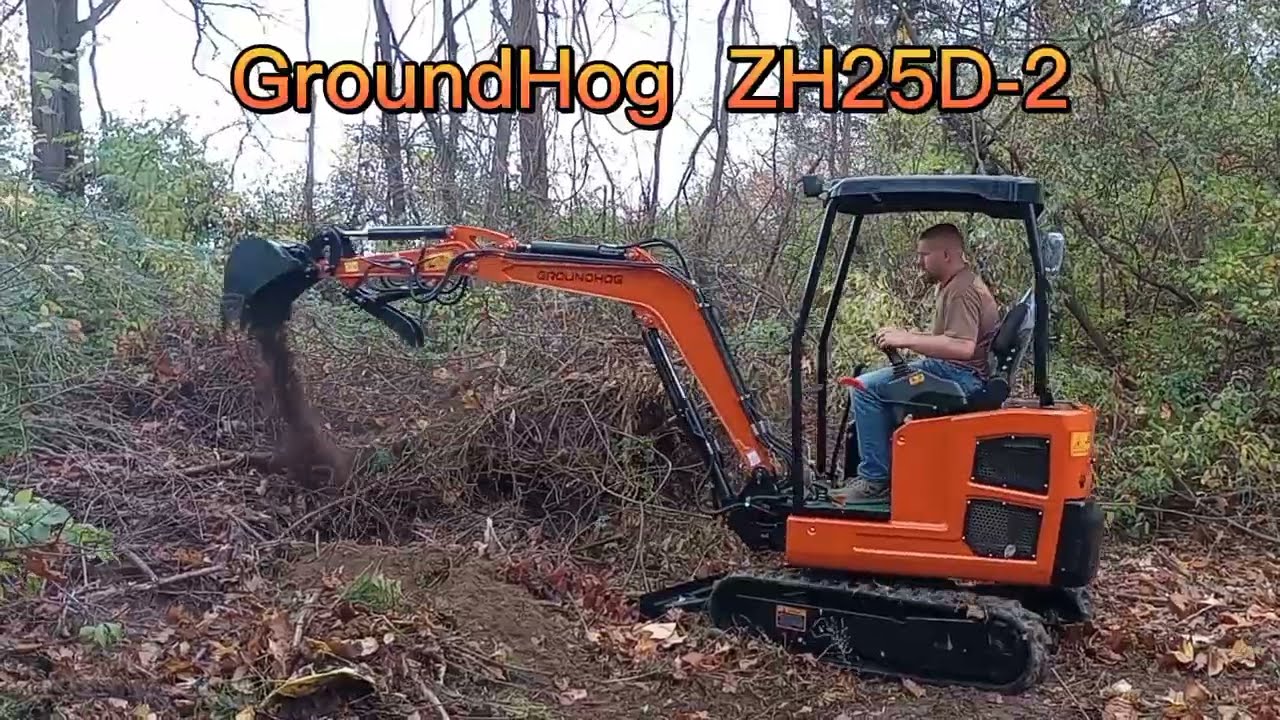 GroundHog Equipment's ZH25D-2 Mini Excavator Latest Model