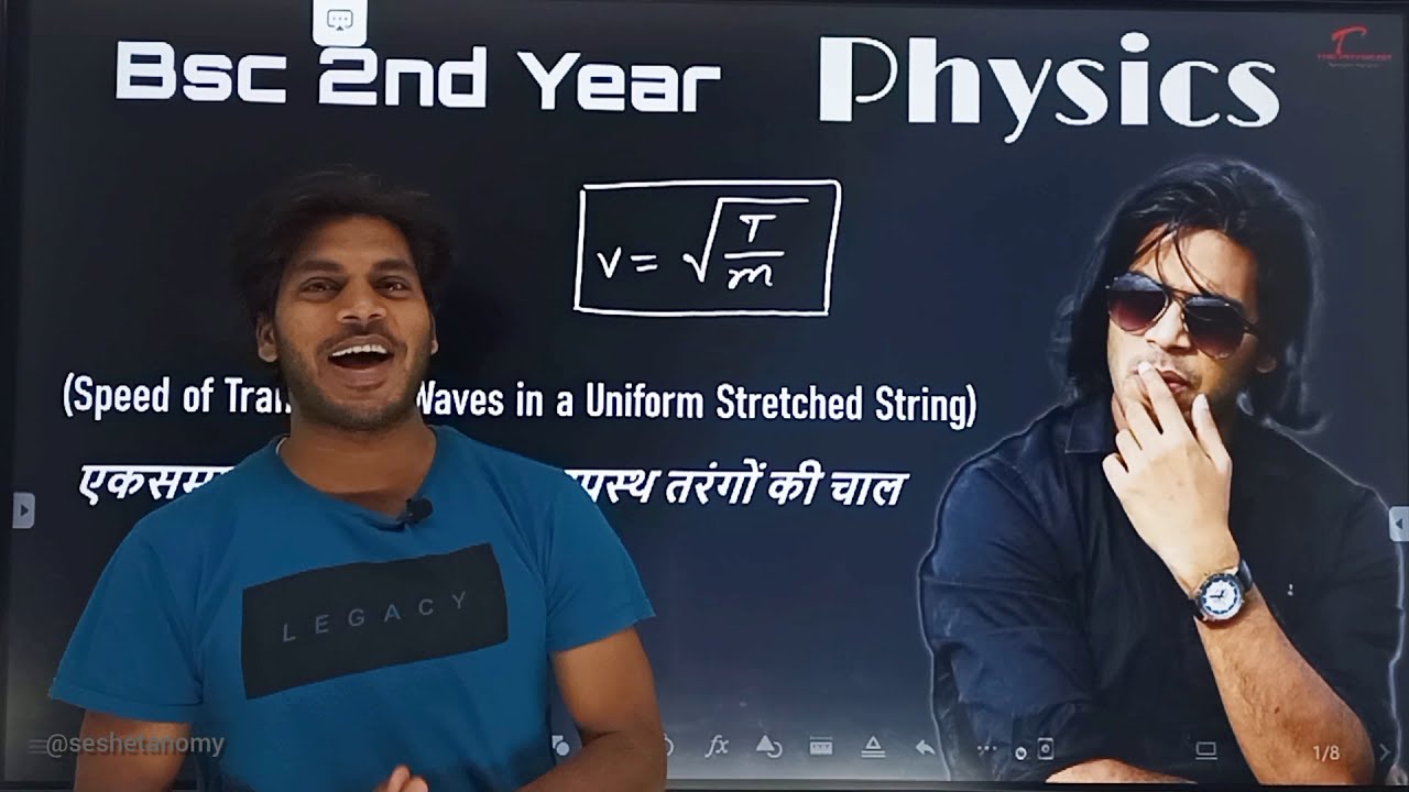 Bsc 2nd Year Physics l Waves l Speed of transverse waves in a String
