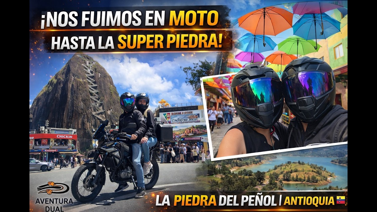 ¡INCREÍBLE RUTA EN MOTO HASTA GUATAPÉ! 🚀 Nuestra AKT TT200 se lució en esta aventura en pareja |EP.1