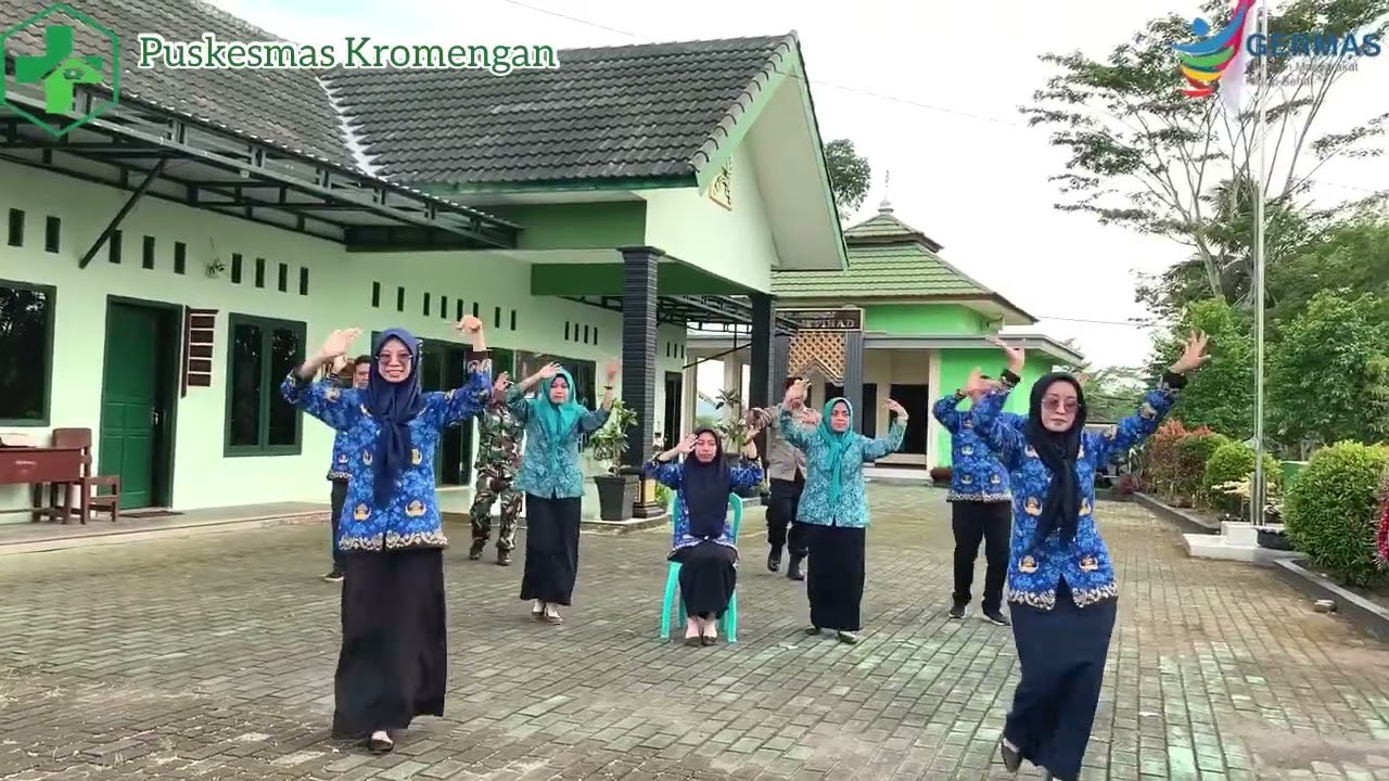 Senam Peregangan “SAHABAT CERIA” UPT Puskesmas Kromengan