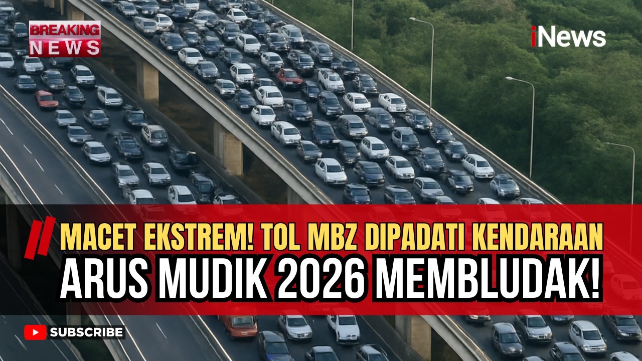 Puncak Mudik 2026: Tol MBZ- Cikampek Lumpuh Total, Macet 15 KM | Breaking News