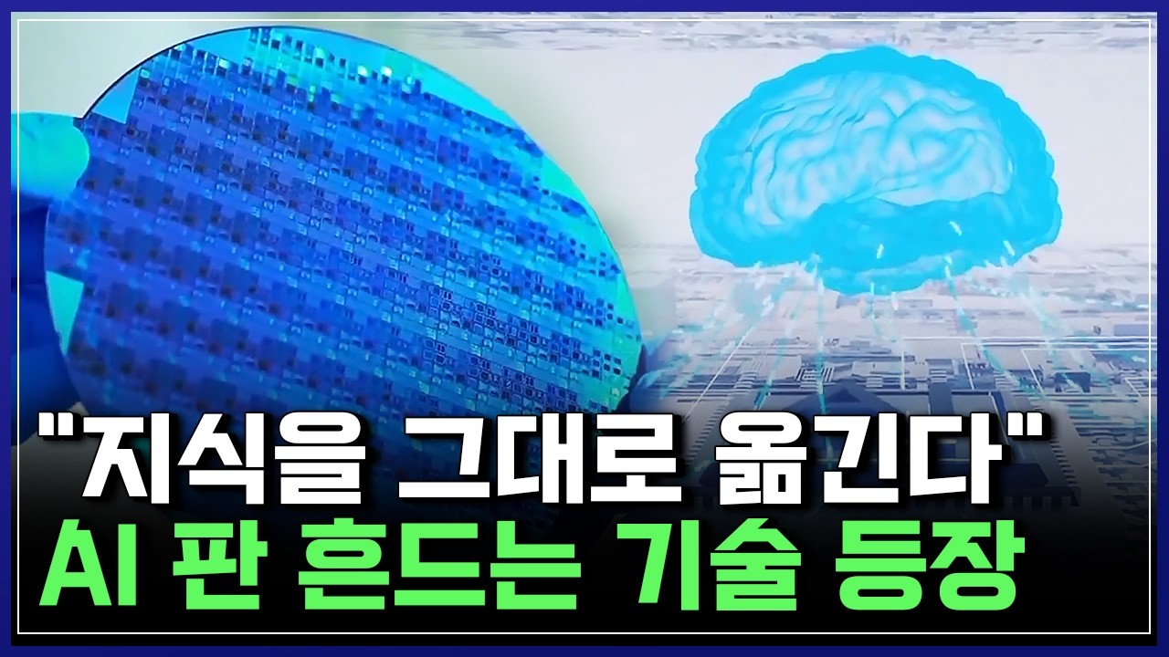 국산 AI의 반격! AI 진화의 지름길! 한국 연구진이 개발한, 학습된 지식을 '그대로 이식하는' 기술 [반복재생] / YTN 사이언스