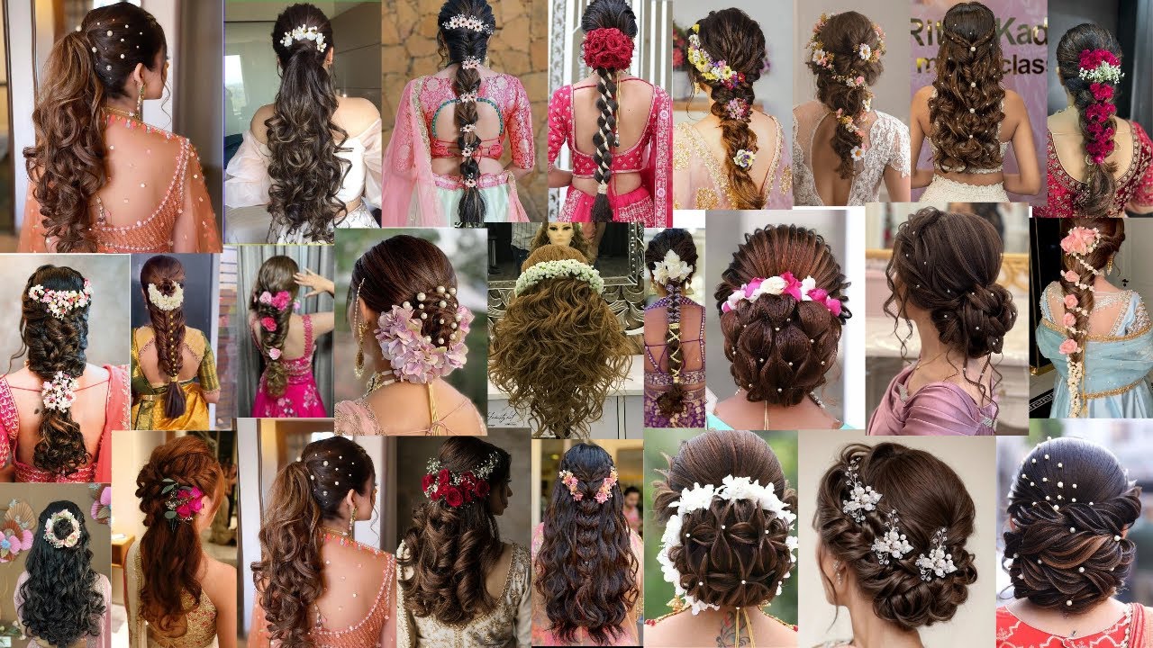 Latest Hairstyle For Bride l Wedding Bun Hairstyles l Pony Hairstyle For Wedding l Bridal Hairstyle.