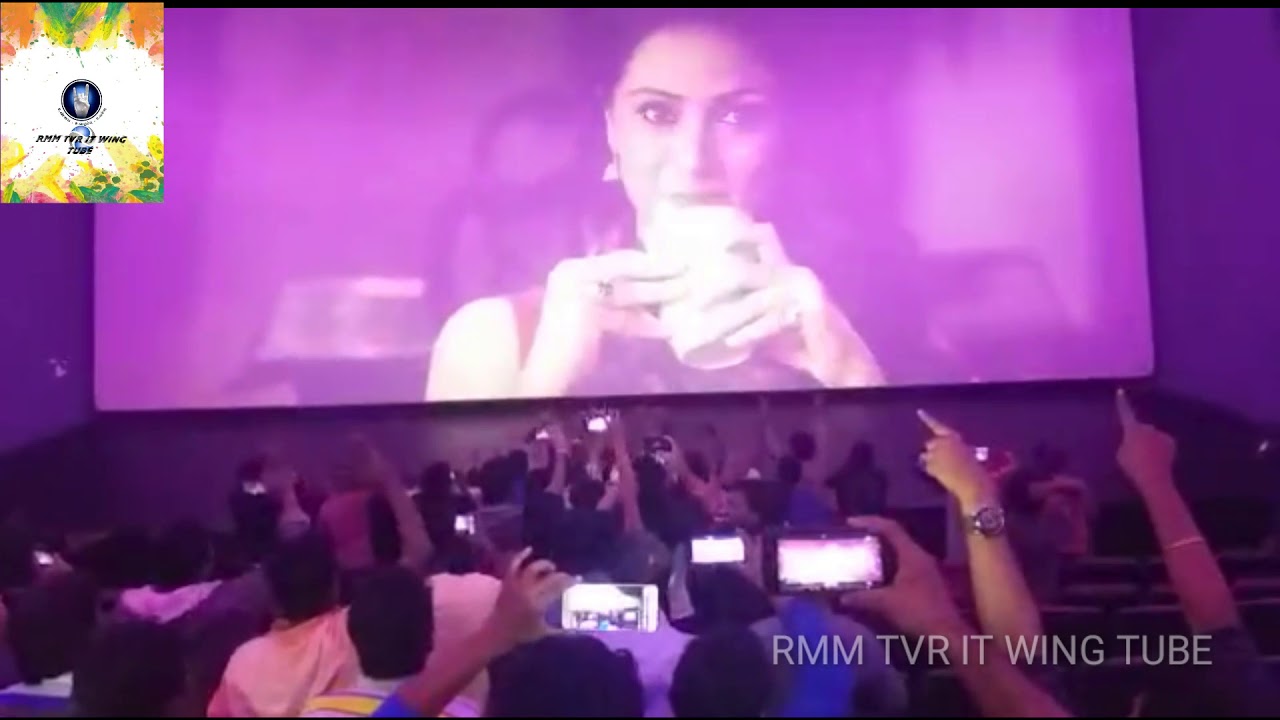Rohini Theater Located in chennai Fans Celebration For Petta Trailer Screened