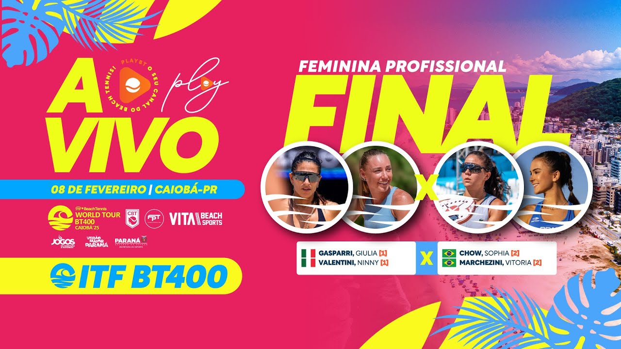 FINAL: NINNY VALENTINI/ GIULIA GASPARRI X VITÓRIA MARCHEZINI/ SOPHIA CHOW - BT400 CAIOBÁ (PR)