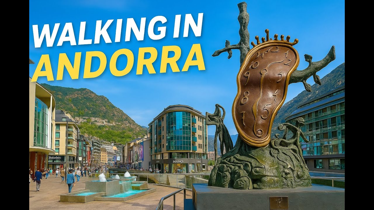 🇦🇩 ANDORRA THERMAL SPRINGS and ART: WALKING TOUR through ESCALDES-ENGORDANY and ANDORRA LA VELLA