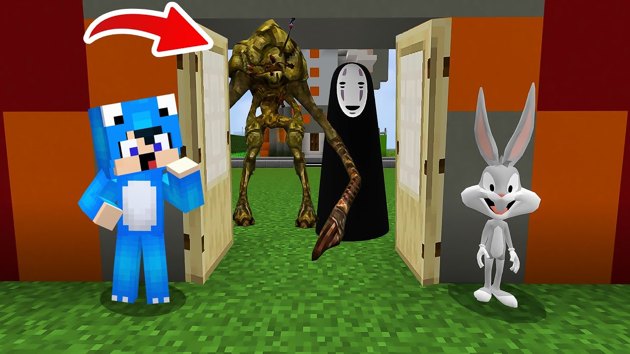 ماين كرافت لكن الوحش حول باغز باني صغير 😨