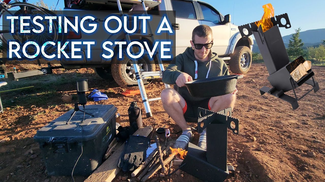 Testing out the Rocket Stove from StarBlue