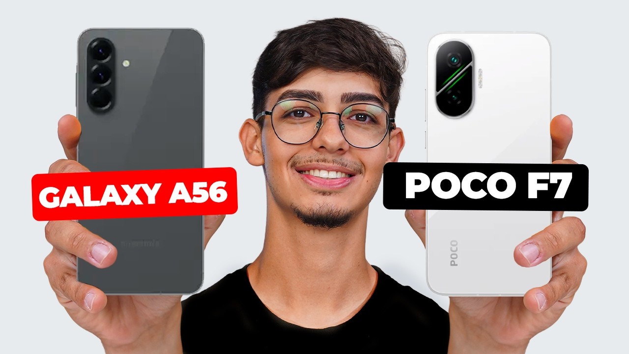 Galaxy A56 VS Poco F7 Qual é o melhor para comprar em 2026? comparativo
