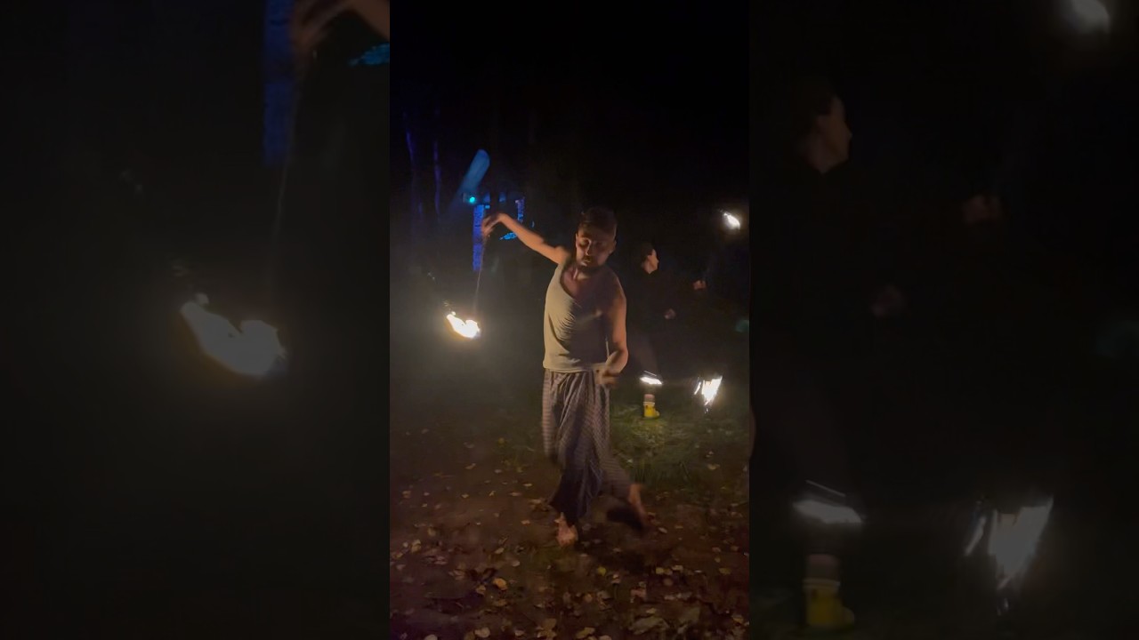 Fire Show под Psy-Trance от Luminoforium на фестивале В ритме леса 2025 (2)