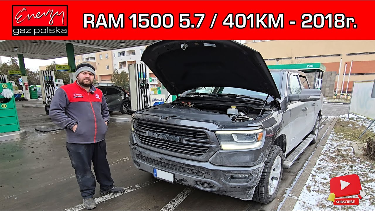 MONTAŻ LPG RAM 1500 5.7 401KM 2018R NA GAZ BRC W ENERGY GAZ POLSKA