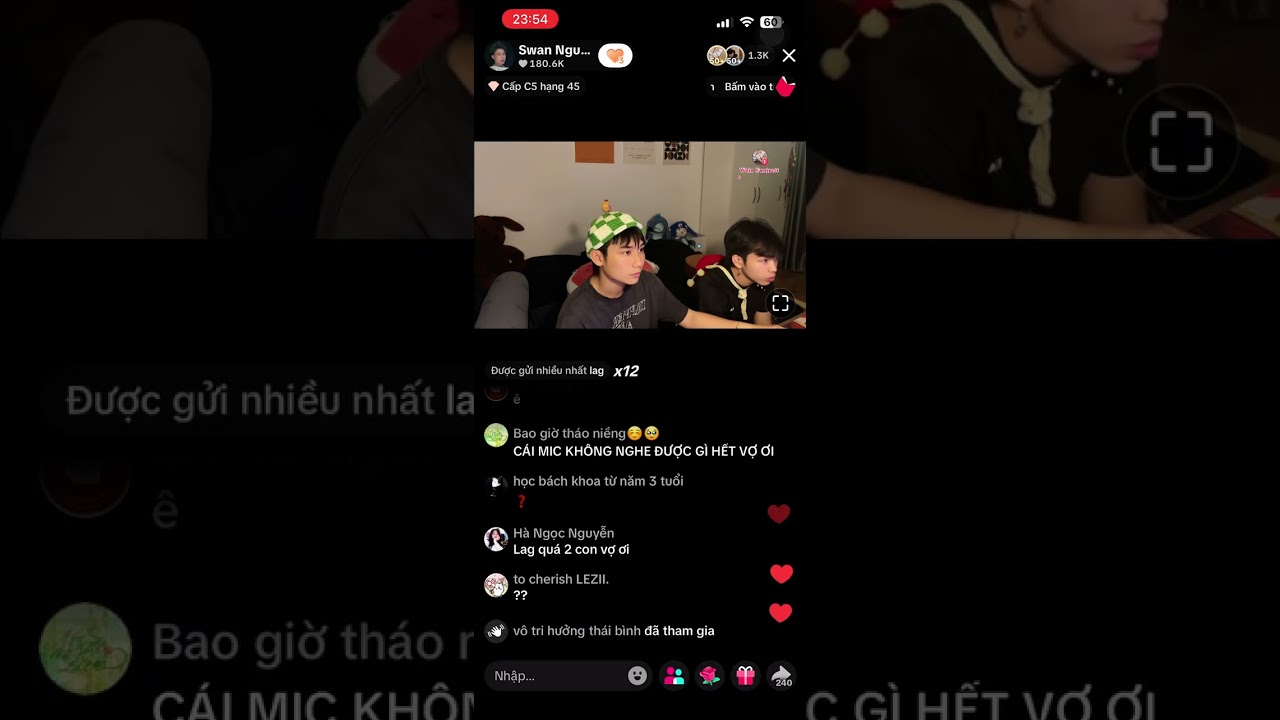 |8.1.26| Swan Nguyễn, Thế Vĩ live tiktok