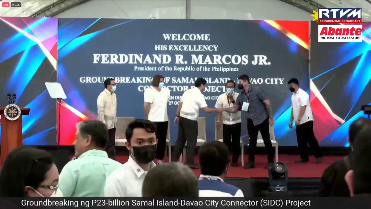 Groundbreaking ng P23-billion Samal Island-Davao City Connector (SIDC) Project